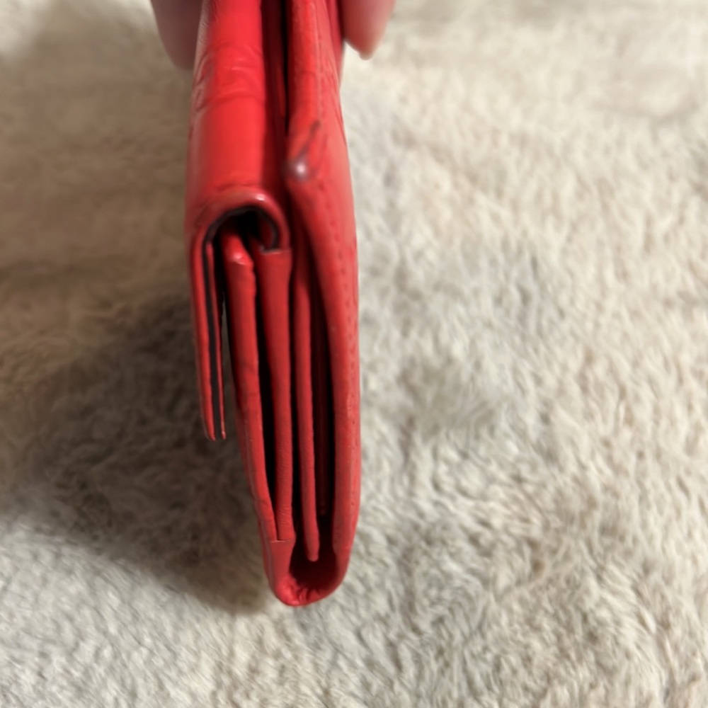 Gucci monogram wallet vintage 100% authentic serial # in pics Red Price Is Firm - Picture 9 of 15